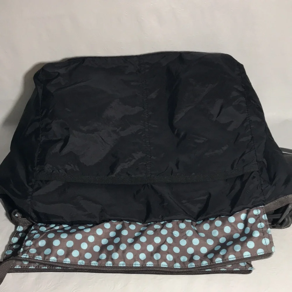 LeSportsac Brand Polka Dot Brown & Baby Blue Bag Purse